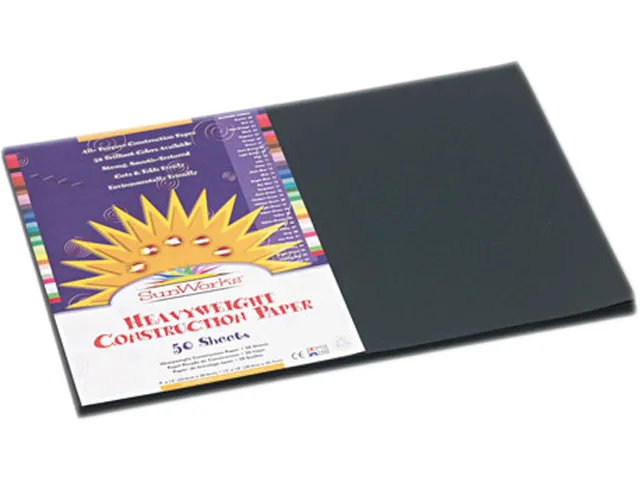 SunWorks SunWorks 6307 Construction Paper 12 x 18 Black 50 Sheets — product photo
