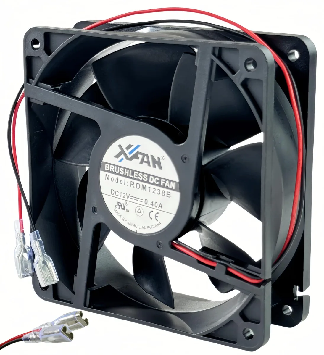 Vszerda Vszerda RDM1238B 120×120×38 mm case fan DC12V 0.40A 2-wire brushless — product photo