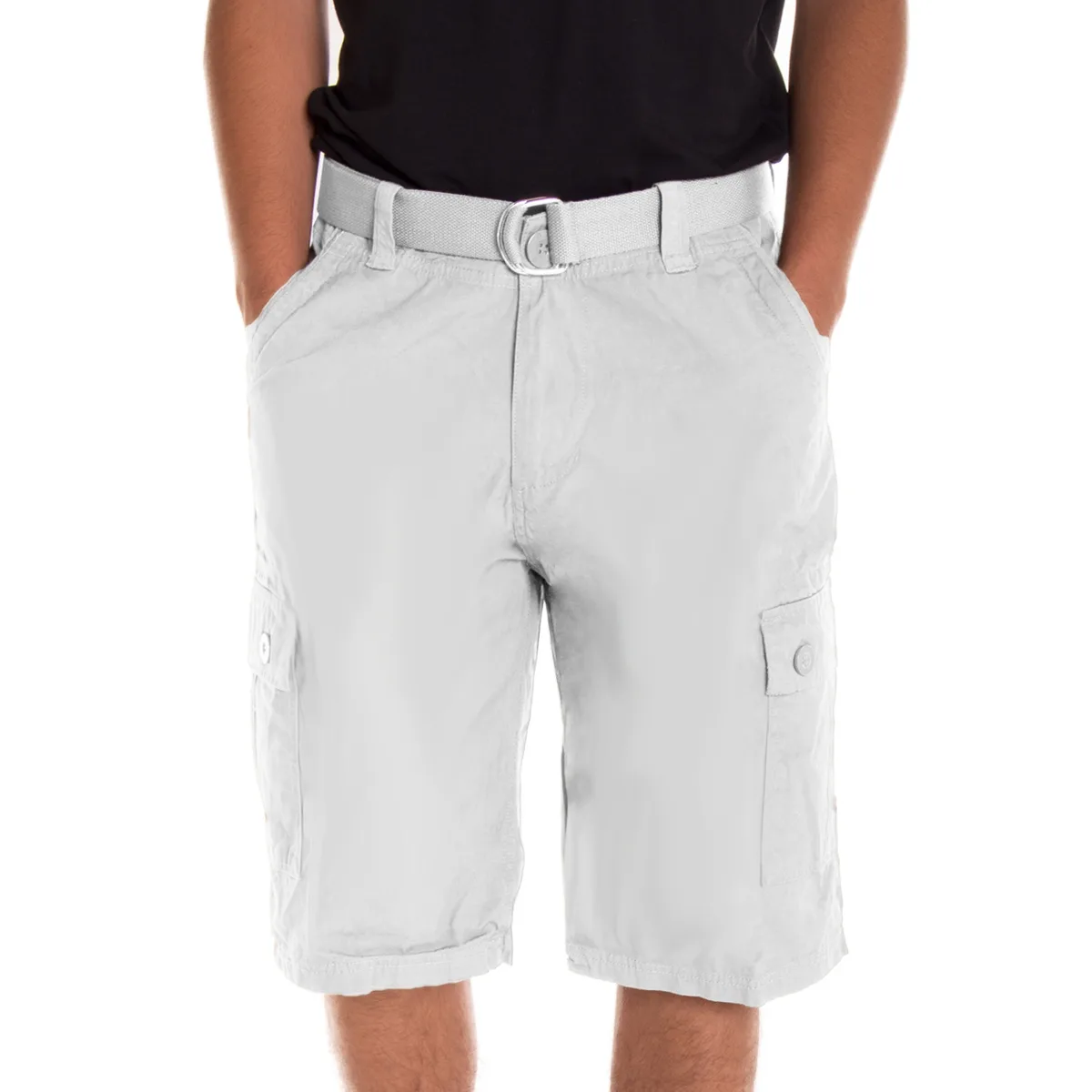 Altatac Altatac OTB1071 Men's Cargo Shorts White Size 34 12" inseam — product photo