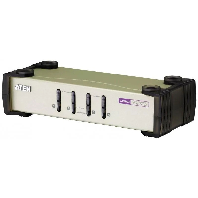 ATEN TECHNOLOGIES ATEN TECHNOLOGIES CS84U CubiQ 4-Port PS/2-USB VGA KVM Switch — product photo