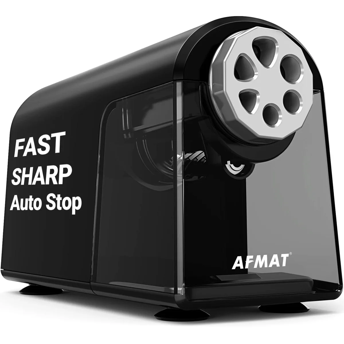  AFMAT PSX2BK Electric Pencil Sharpener 6 Holes 11.2mm Corded 120V — product photo
