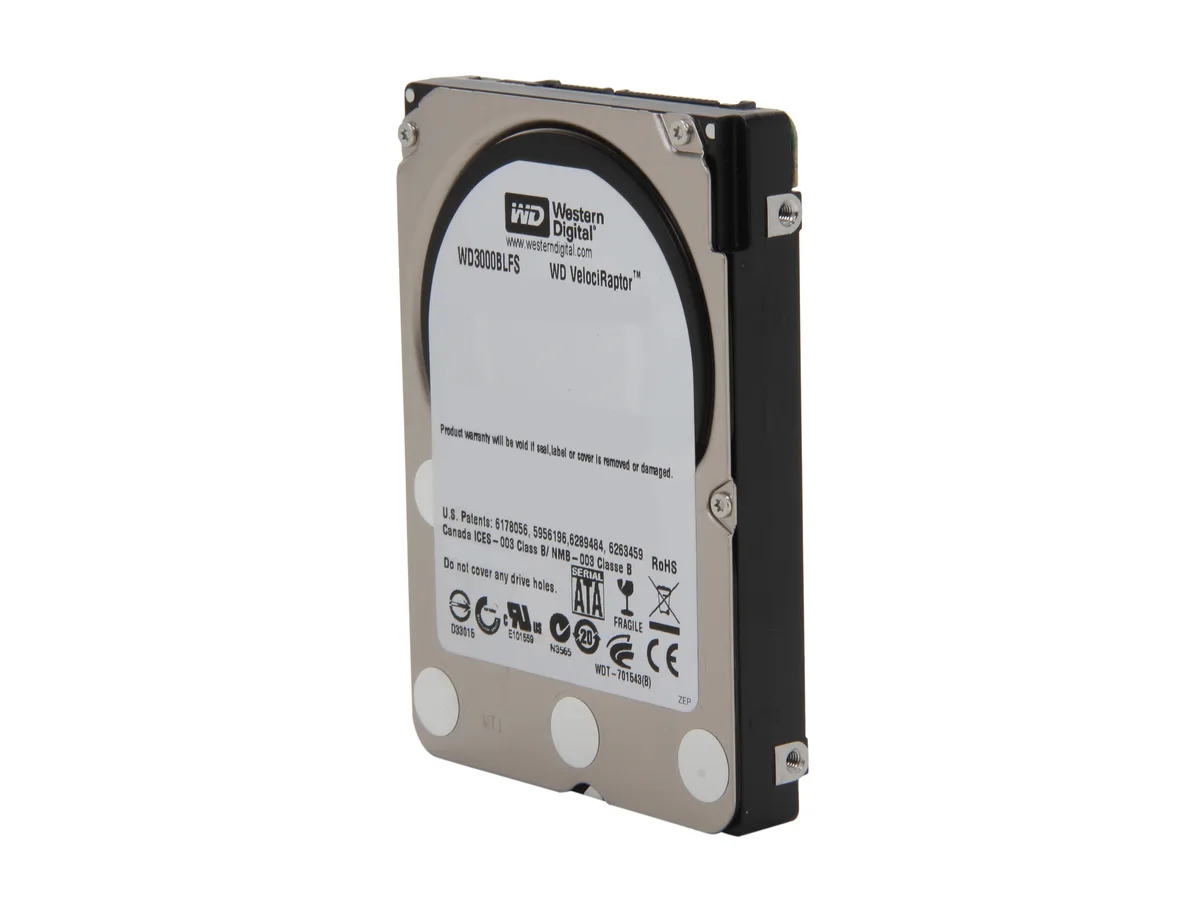 Western Digital Western Digital VelociRaptor WD3000BLFS 300GB 10000 RPM 16MB SATA 3.0Gb/s 2.5" internal hard drive — product photo