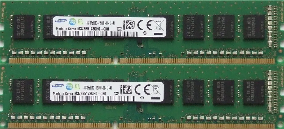 SAMSUNG SAMSUNG 8GB kit (2 x 4GB) DDR3 PC3-12800 240-pin DIMM desktop RAM — product photo