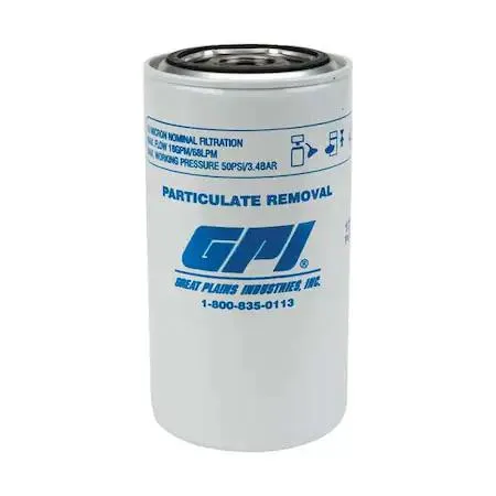 GPI GPI 129300-01 Fuel Filter 18 gpm 50 psi 3-3/4 in — product photo