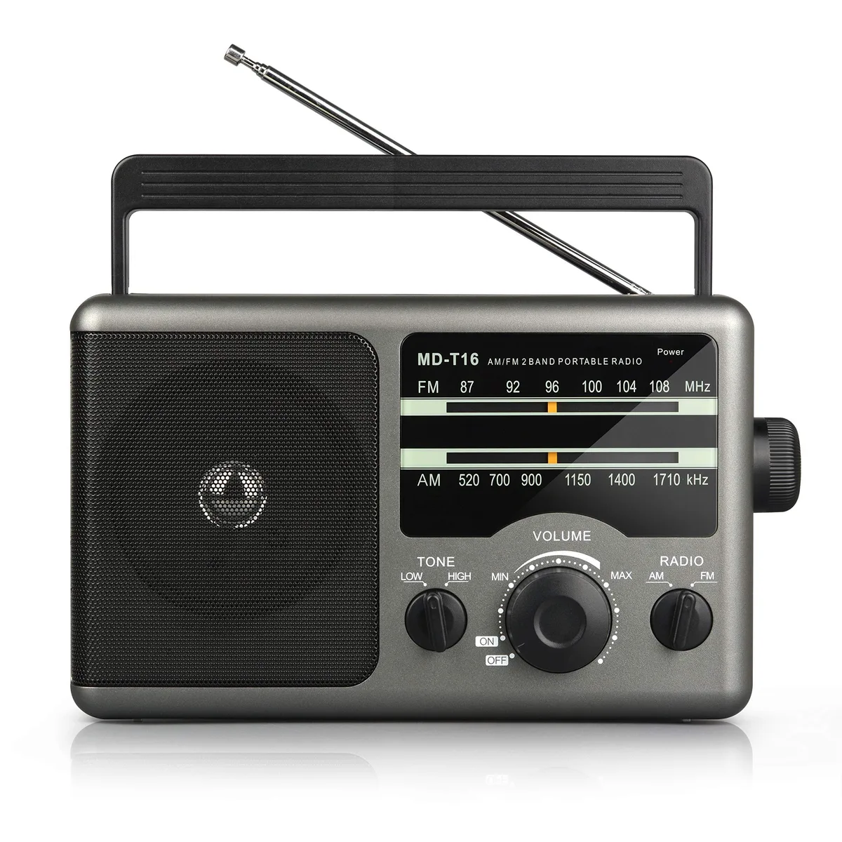 Greadio GRT16 AM FM Radio 9.4×2.3×5.8 in 1.74 lb — product photo