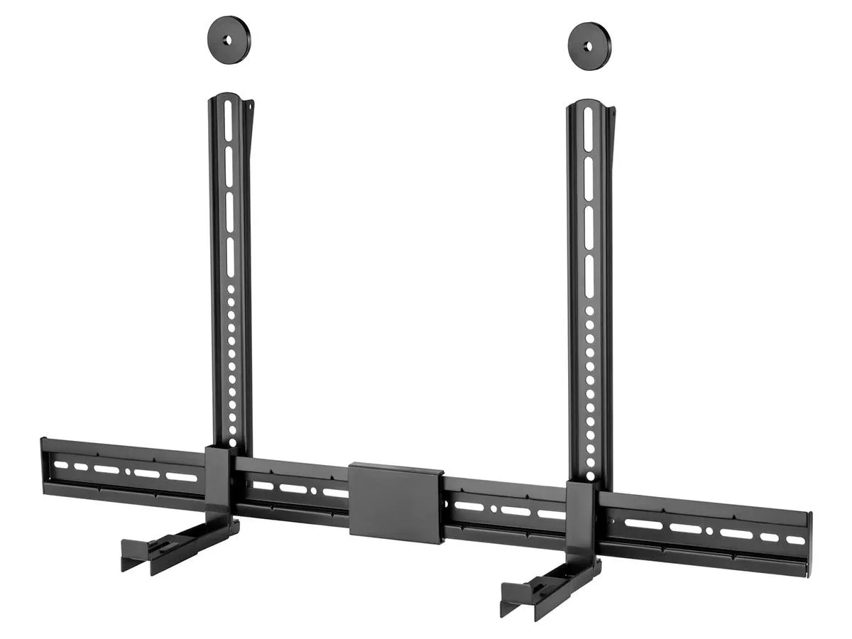 Monoprice Inc. Monoprice 144899 Heavy Duty Universal Sound Bar Mount Bracket 3.4"-6.1" Extends 33 lbs VESA 150x100-800x400mm — product photo