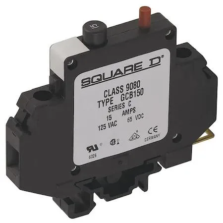 SQUARE D SQUARE D 9080GCB150 15 A 250 V AC DIN circuit breaker — product photo