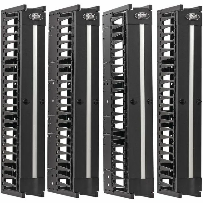 Tripp Lite Tripp Lite SRCABLEVRT6HD2 cable management 6 in 7 ft double sided 11.4 in depth black — product photo