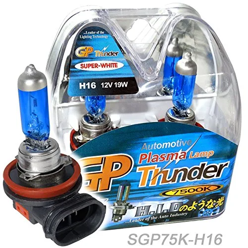 GP Thunder GP Thunder 7500K H16 19W TYPE 2 Xenon White Quartz Glass 2 Bulbs OSRAM 64219 — product photo