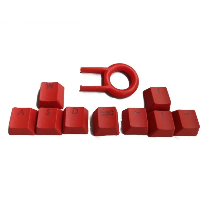 YINGHUA YINGHUA 9-Key PBT Backlit Keycaps Set Red — product photo