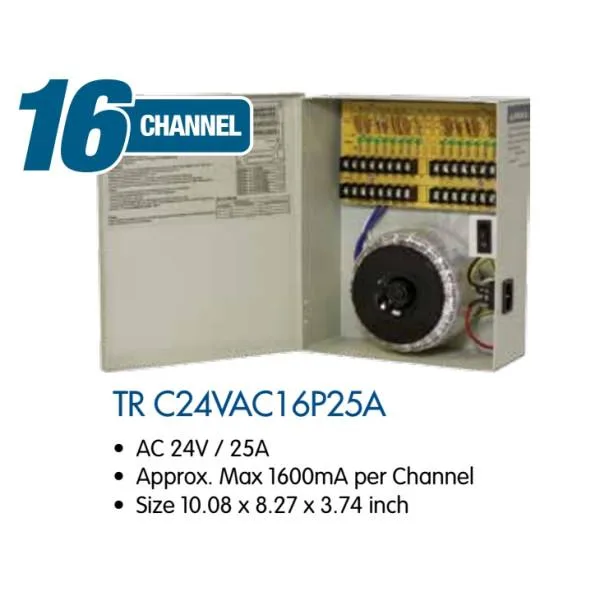 Eyemax Eyemax 16CH AC 24V 25A Non-Fused Breaker Power Distributor — product photo