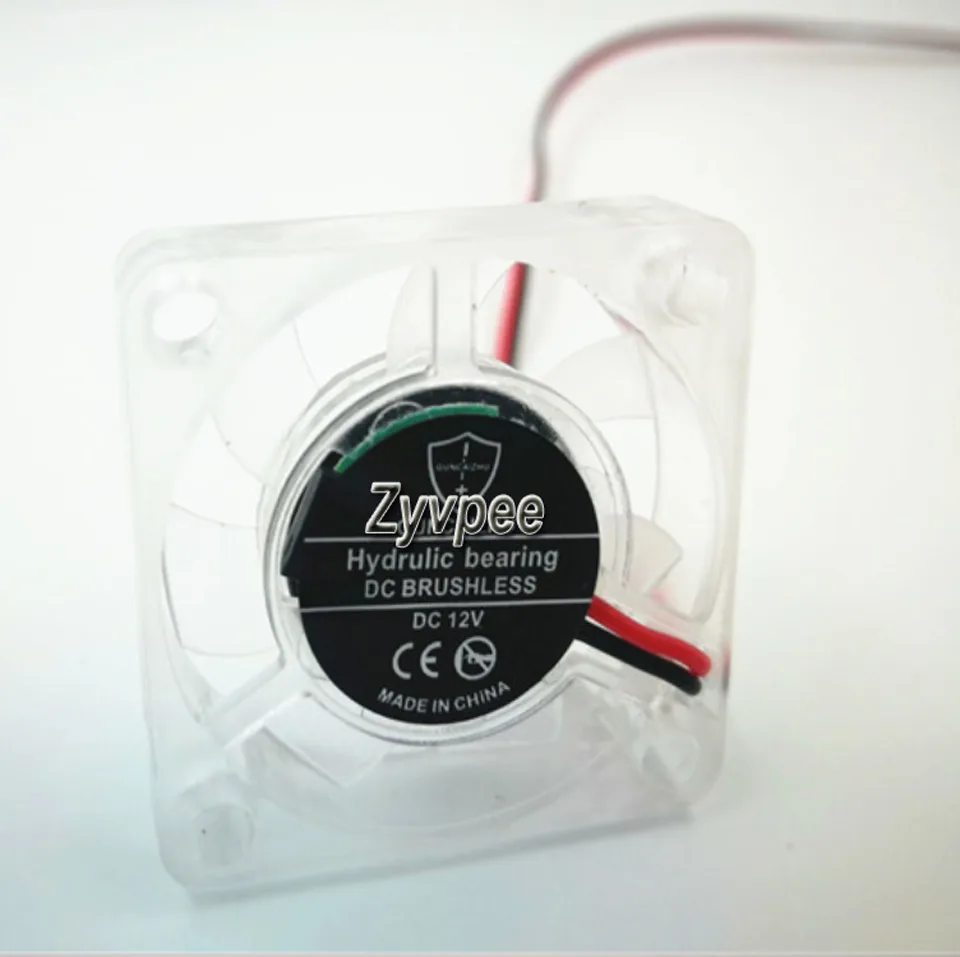 Zyvpee Zyvpee 3007 12 30mm sleeve bearing 12V transparent case fan — product photo
