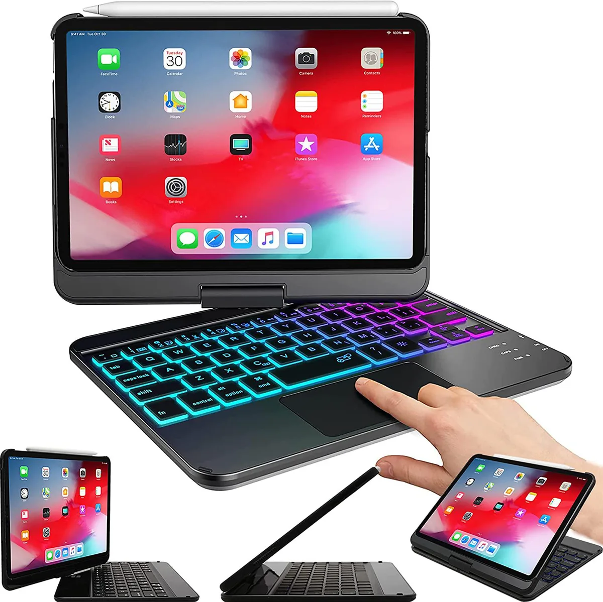 Werleo Werleo A2567 iPad Mini 6 8.3 2021 keyboard case with backlit touchpad — product photo