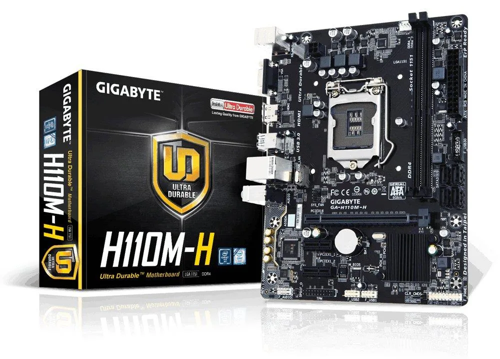 GIGABYTE GIGABYTE GA-H110M-H Intel motherboard — product photo