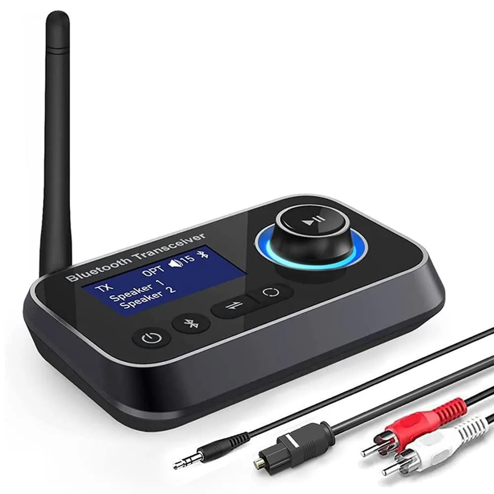  Ainostone AS0401-GREY-2 Bluetooth 5.3 Transmitter Receiver Bypass Dual Headphone live sound wireless system — product photo