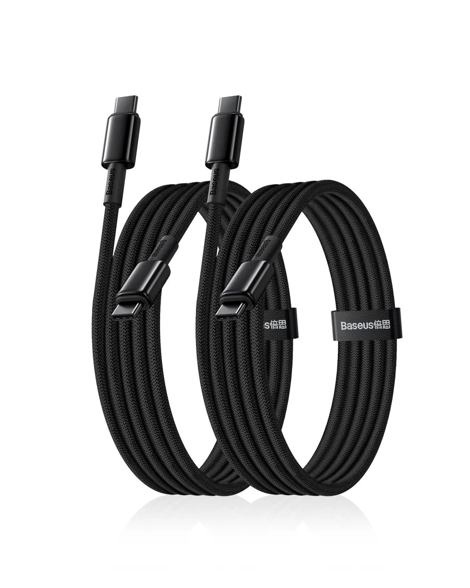  ASUS P10319800116-Z5 5T 100W USB-C Cable 6.6ft 2-Pack Black — product photo