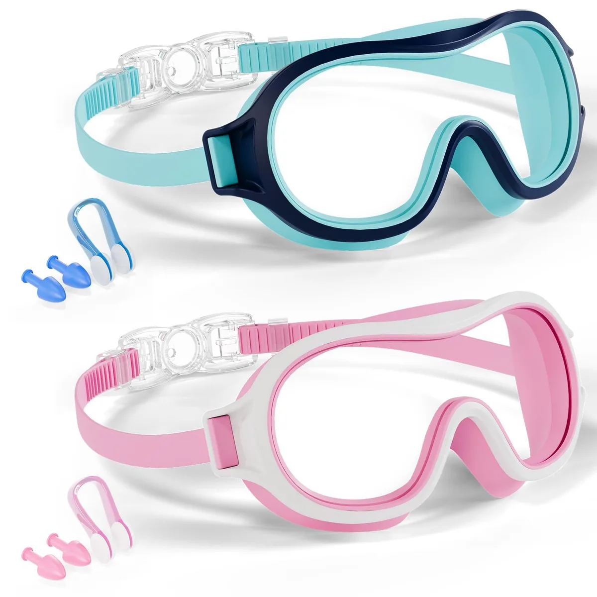  Aegend Kids Swimming Goggles Blue 3-15 — product photo