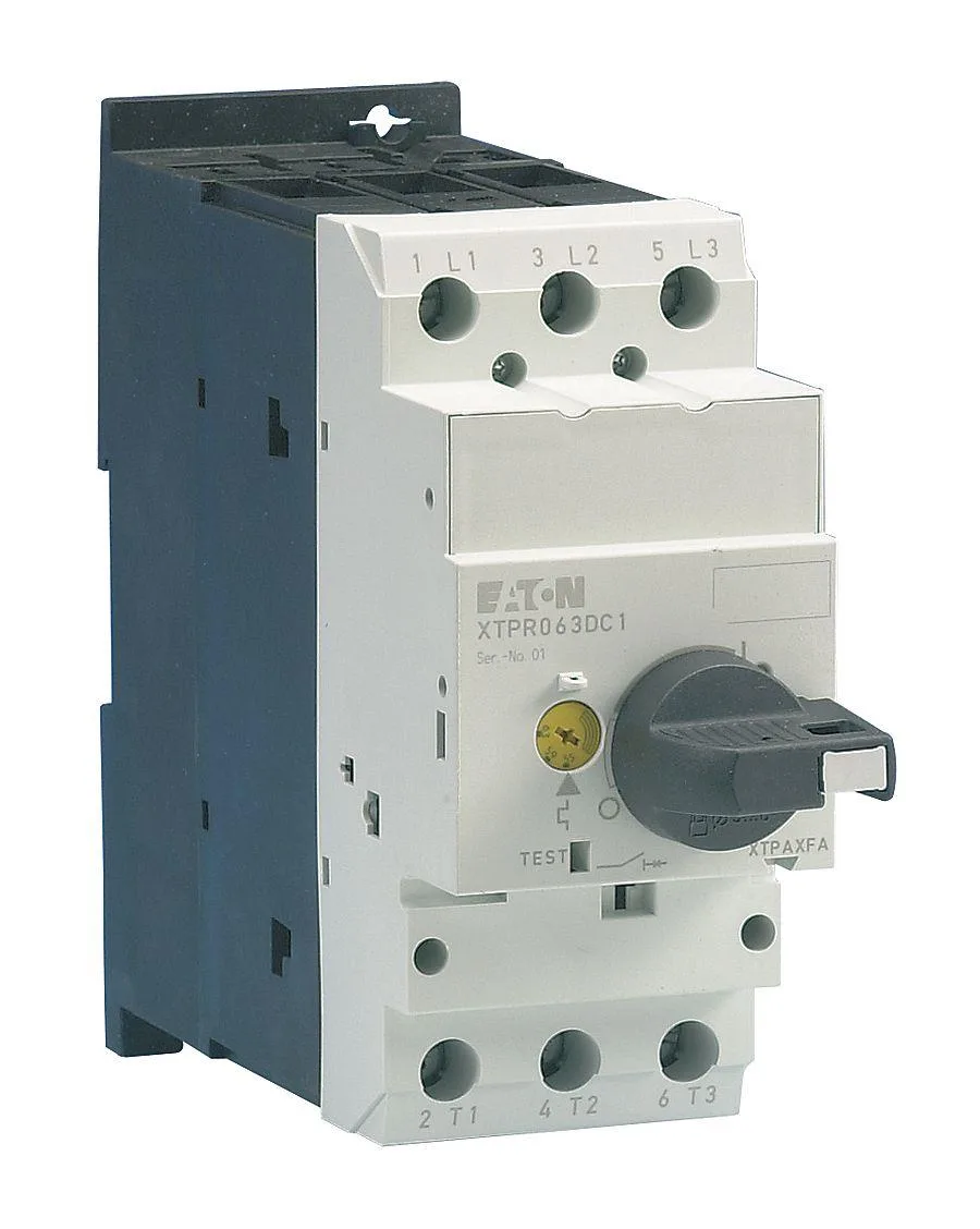 Eaton Eaton XTPR016DC1 Manual Motor Protector 16 A 600 V AC 3-Pole Selector Switch — product photo