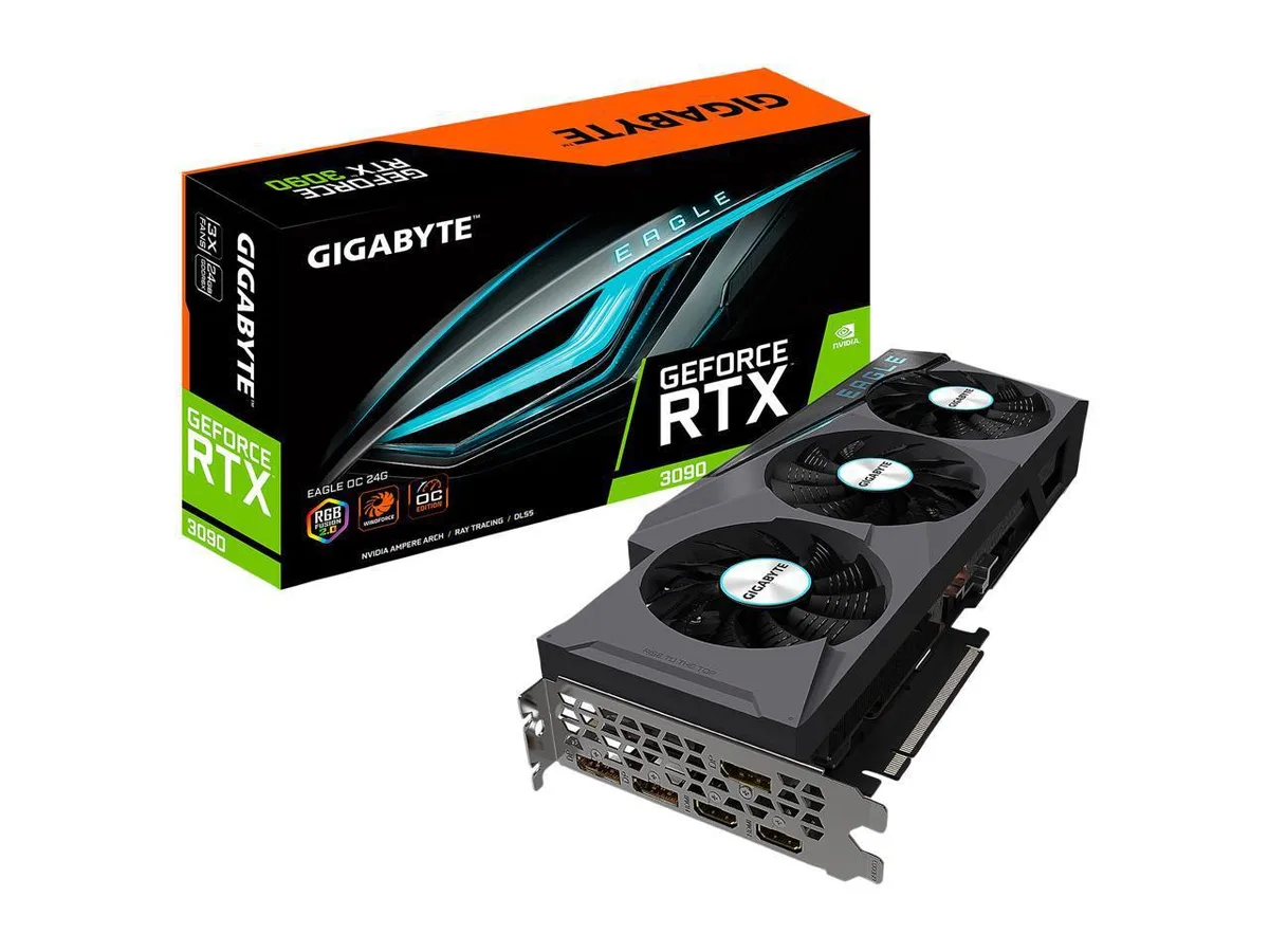 GIGABYTE GIGABYTE GeForce RTX 3090 EAGLE OC 24GB graphics card — product photo