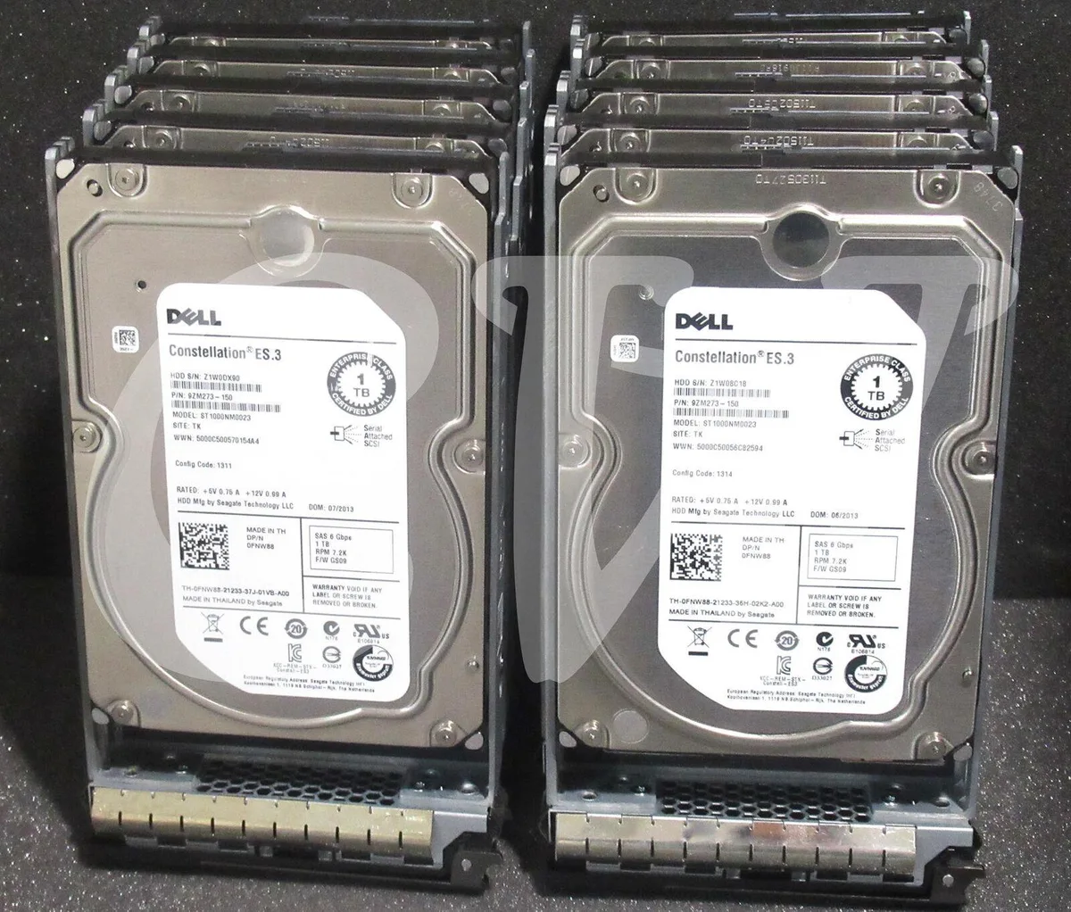 DELL DELL ST1000NM0023 1TB 7200RPM SAS 128MB 3.5" internal hard drive — product photo