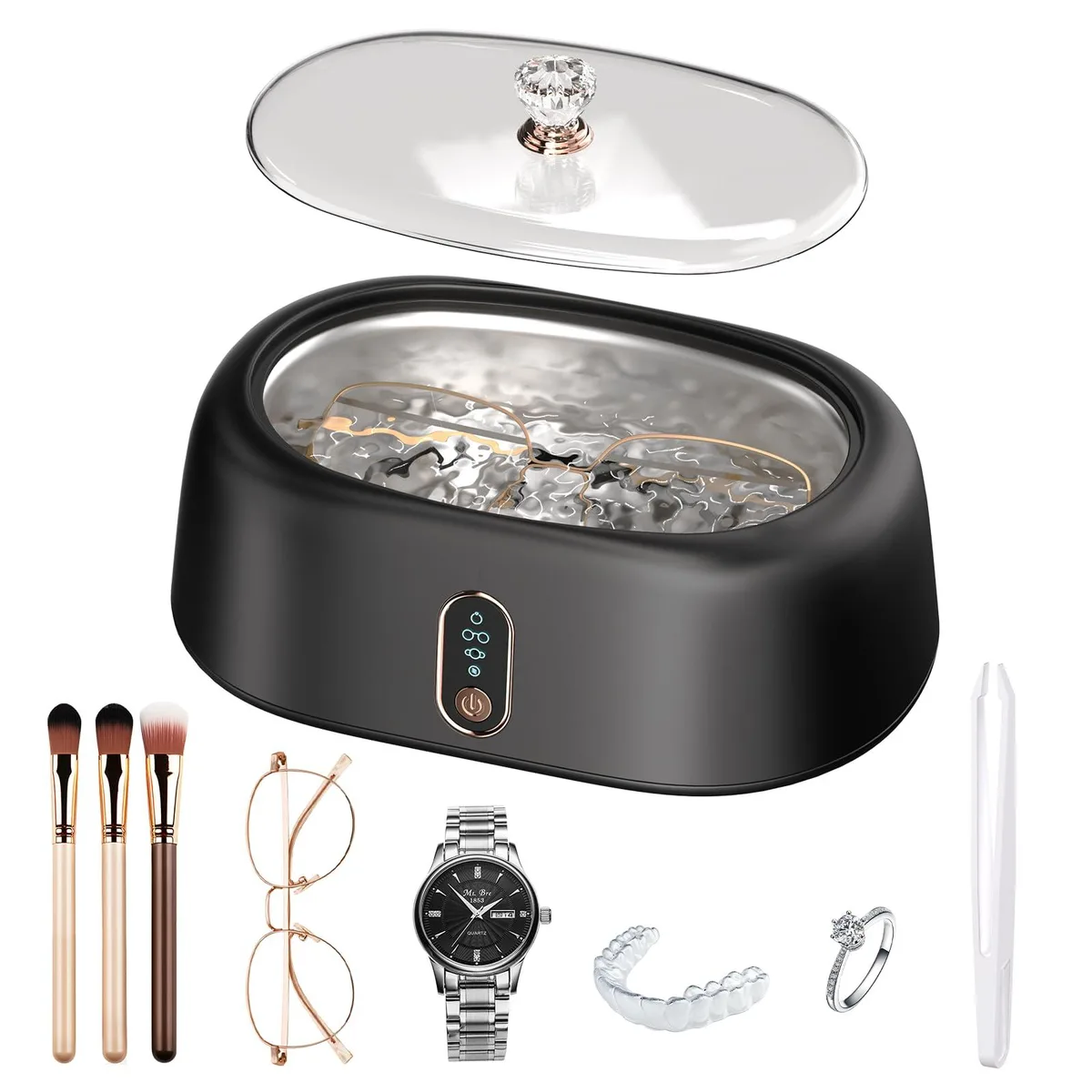  3M LD802 Ultrasonic Cleaner 45kHz 500ml 304 Stainless Steel Black — product photo
