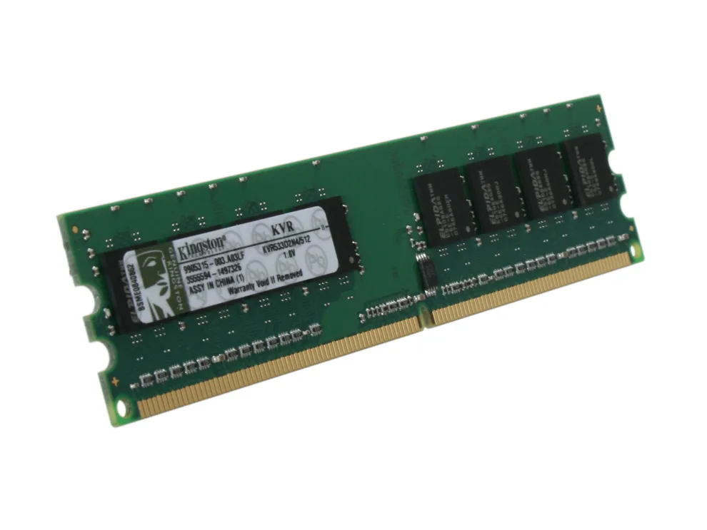 Kingston Technology Corp. Kingston Technology Corp. KVR533D2N4/512 512MB DDR2 533 desktop RAM — product photo