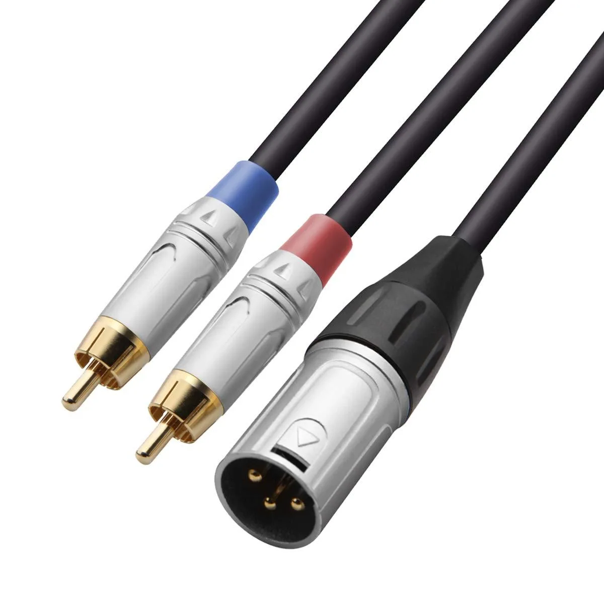  Tisino 2 RCA to XLR Male Y-Splitter Cable 3.3 ft — product photo