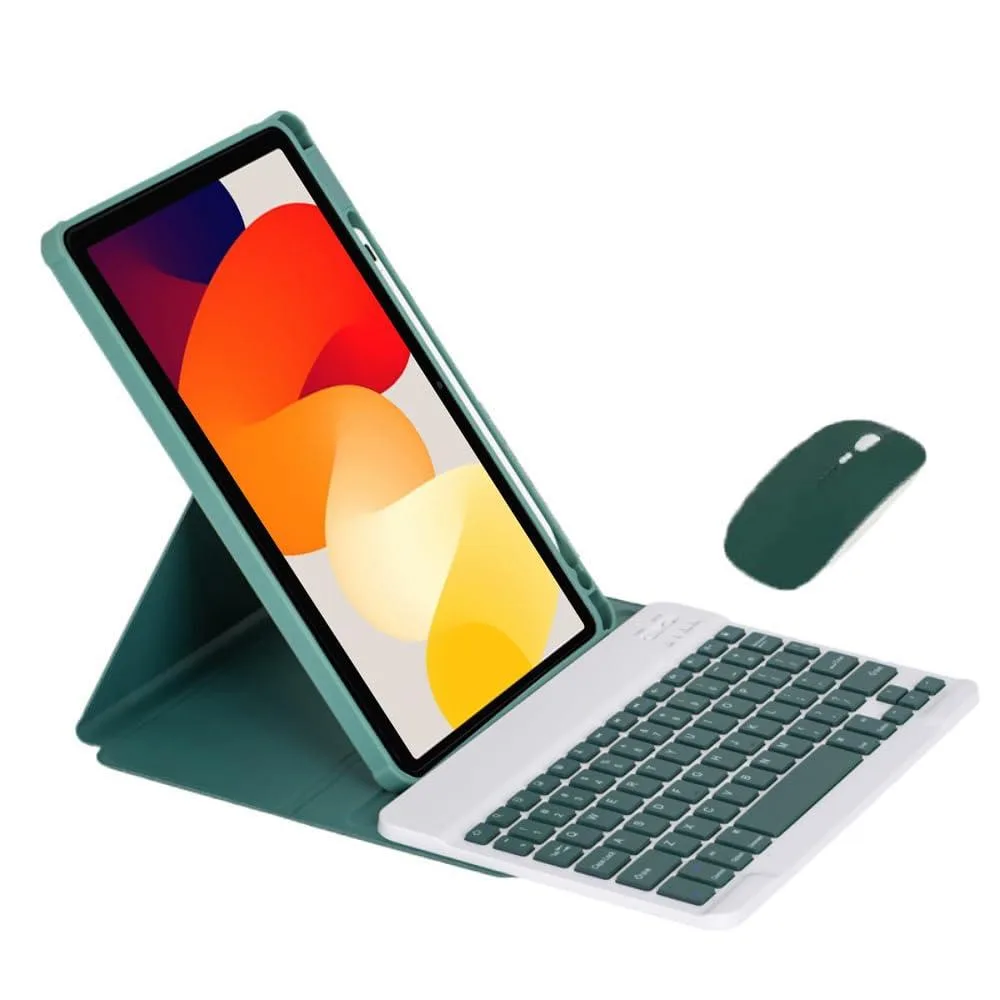 Timoom Timoom 360° Rotatable Clear Acrylic Keyboard Case for Galaxy Tab A9+ 11" SM-X210/X216/X218 Green accessory — product photo