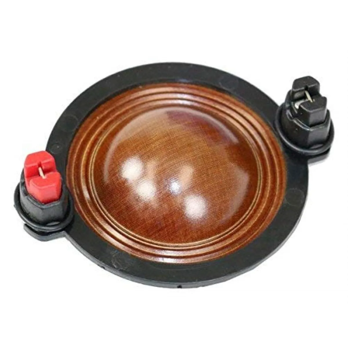 Small cylindrical voice coil with copper winding on dark former