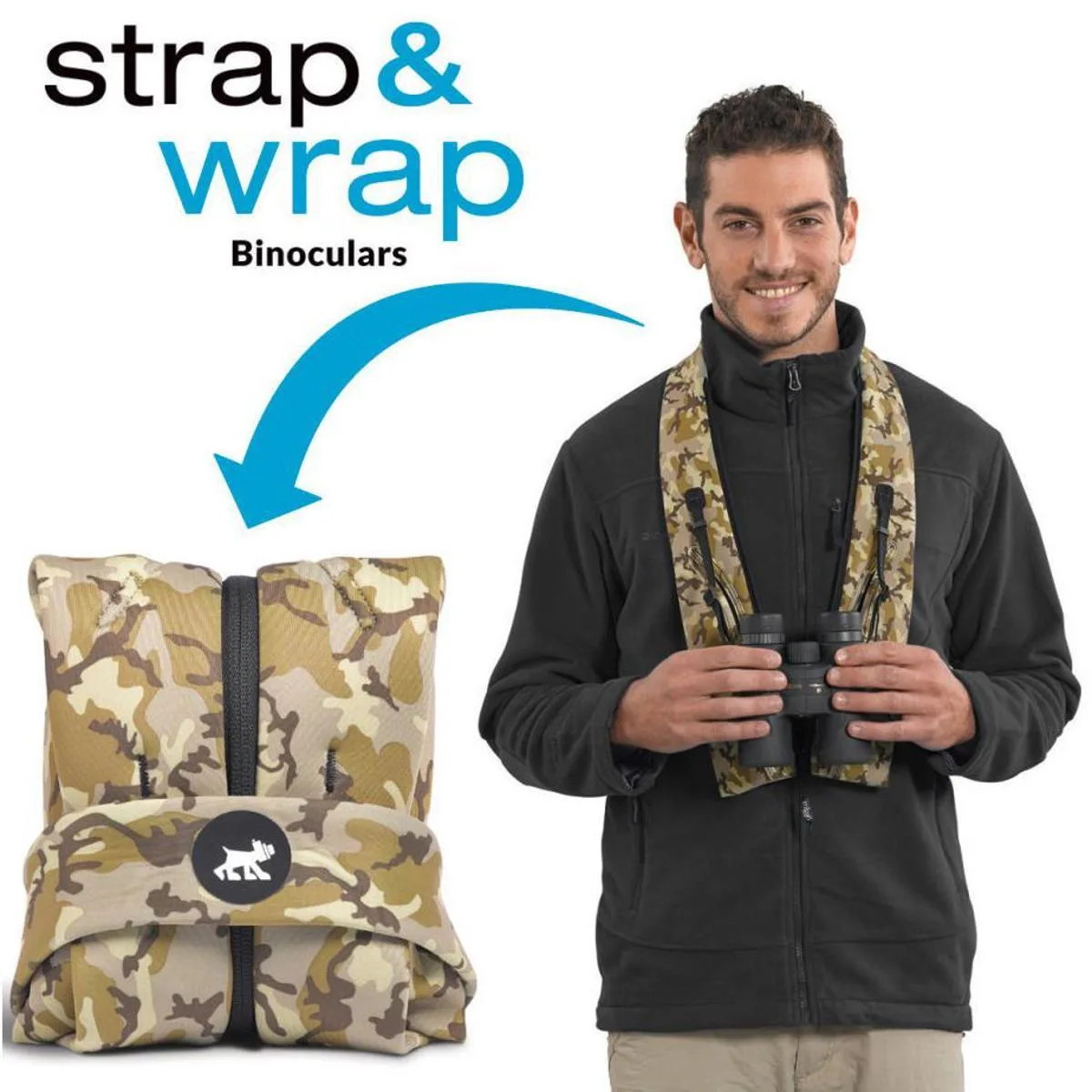 miggo miggo Strap&Wrap Binocular Harness Camo 25 — product photo