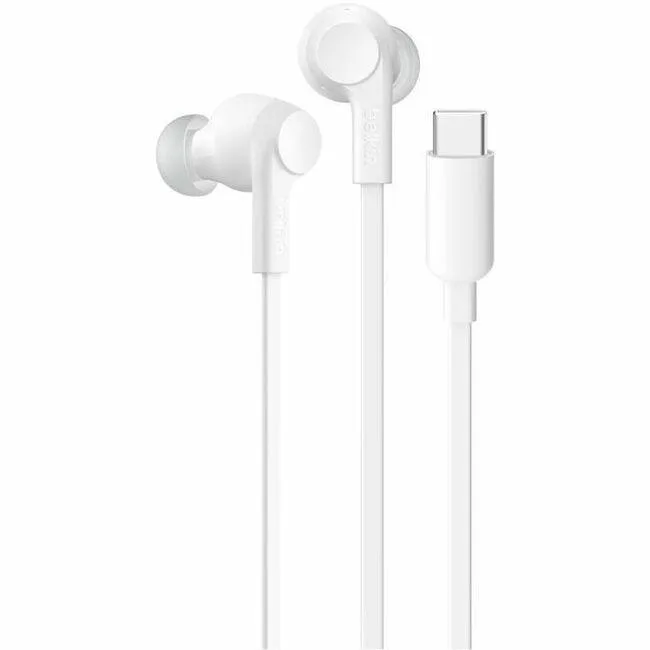 Belkin Belkin G3H0003FQWH SoundForm ANC Wired Earbuds USB-C White accessory — product photo