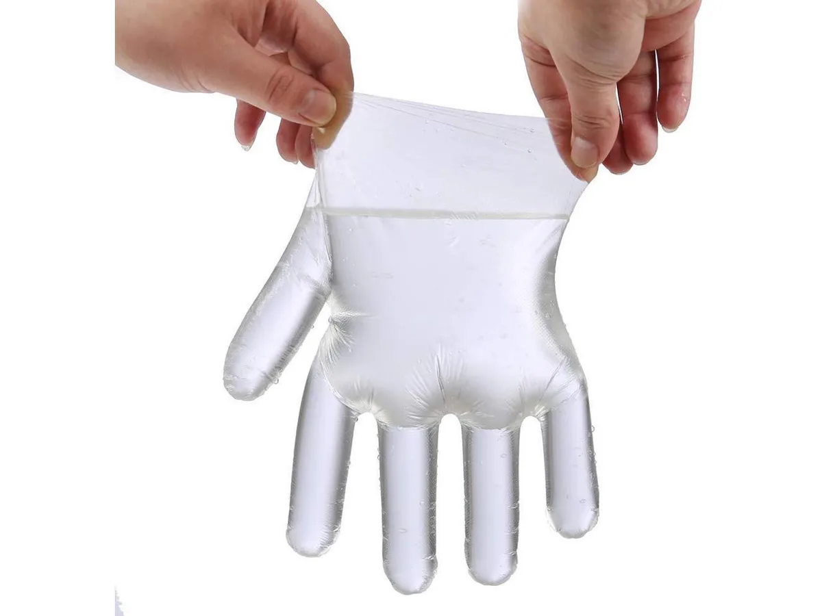 sakose sakose Disposable Food Prep Gloves Clear 100pcs Small 11.2x8.5in — product photo