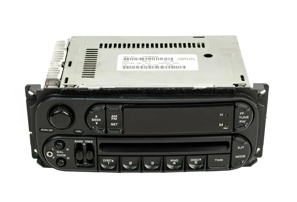1 Factory Radio 1 Factory Radio P05064354 RBK Slider AM FM CD Aux Input receiver — product photo