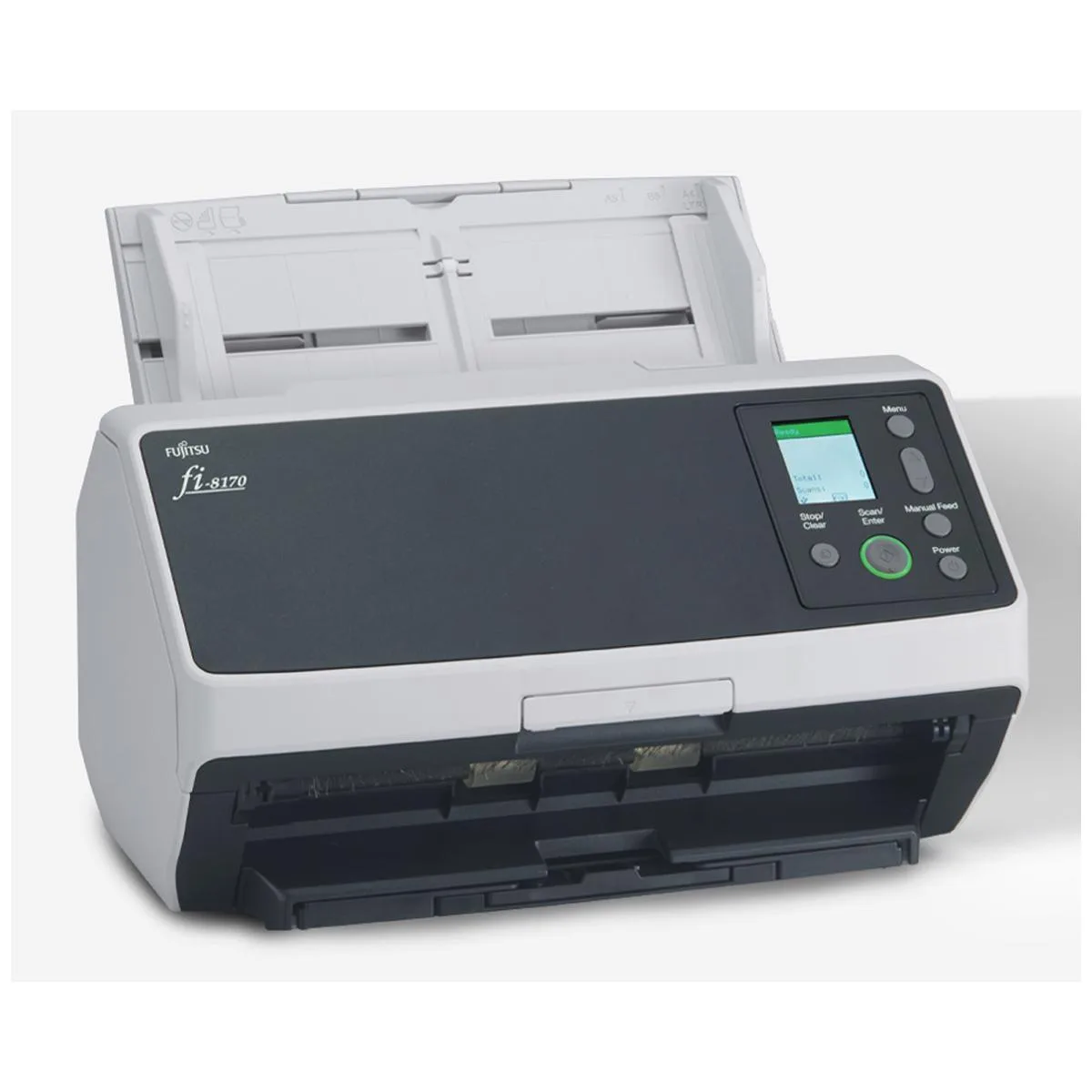 Fujitsu Fujitsu fi-8170 document scanner 70 ppm 140 ipm 100 sheet ADF 600 dpi 240 inch long page — product photo