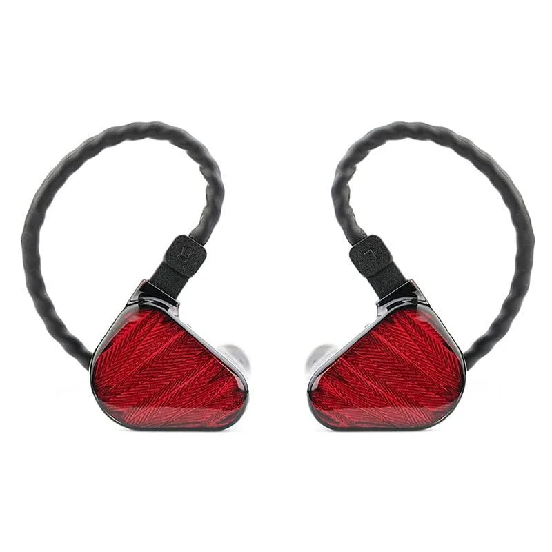  TRUTHEAR Zero:RED In-Ear Headphones Dual Dynamic Drivers 10mm 7.8mm 0.78mm 2-Pin Cable — product photo