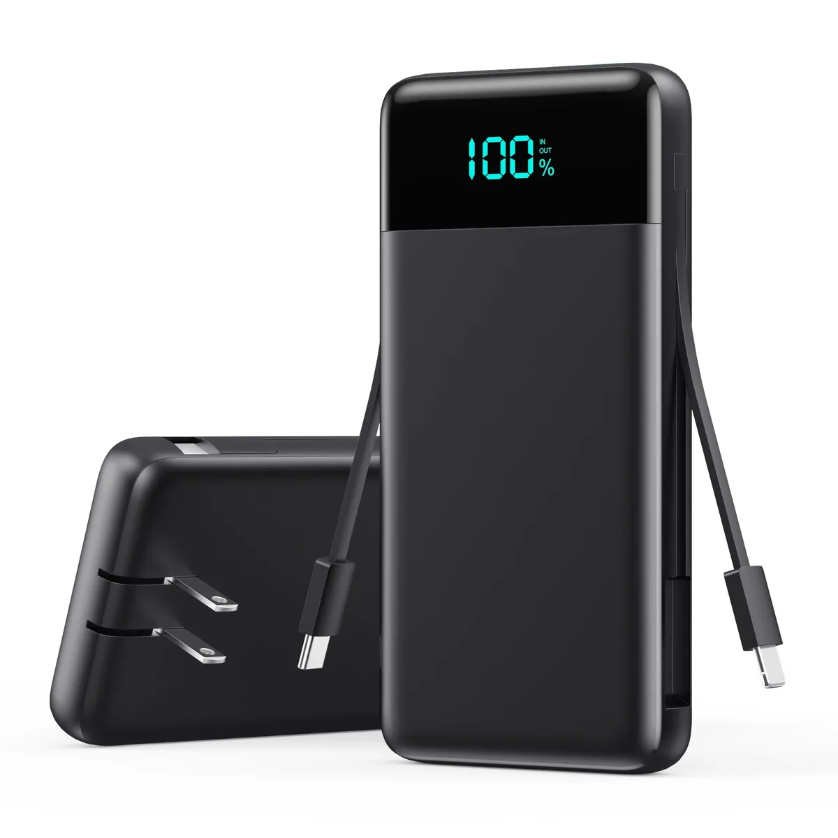 No Sew No Sew HX100M9 13800mAh Power Bank with Built-in AC Plug and Cables — product photo