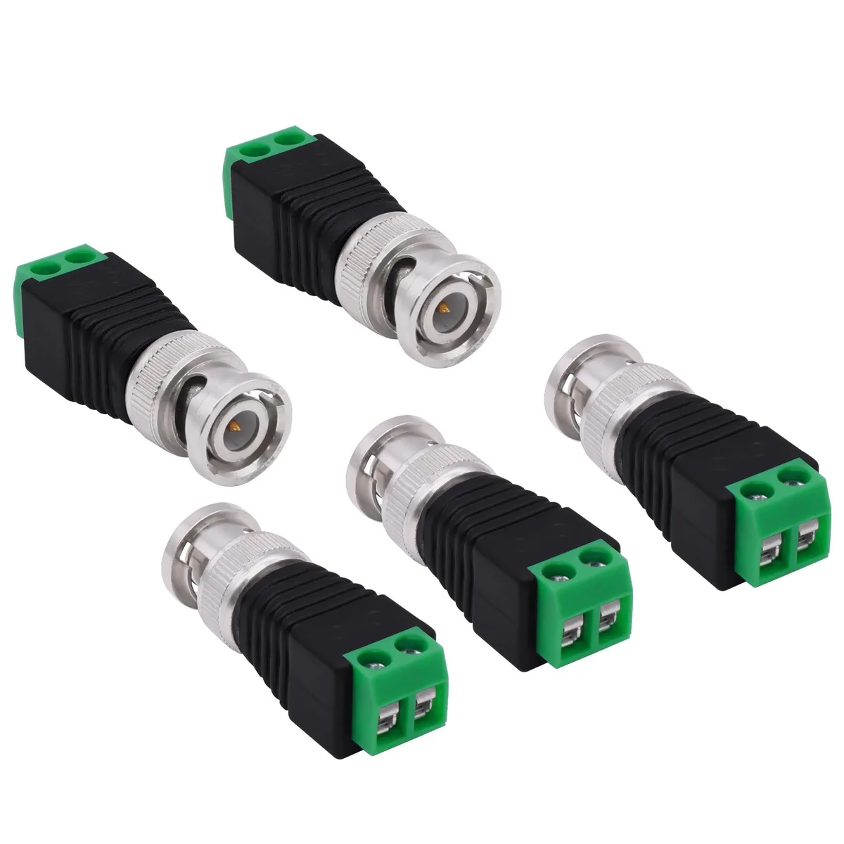 Vszerda Vszerda BNC Male to 2Pin Solderless Screw Terminal Adapter 5pcs — product photo