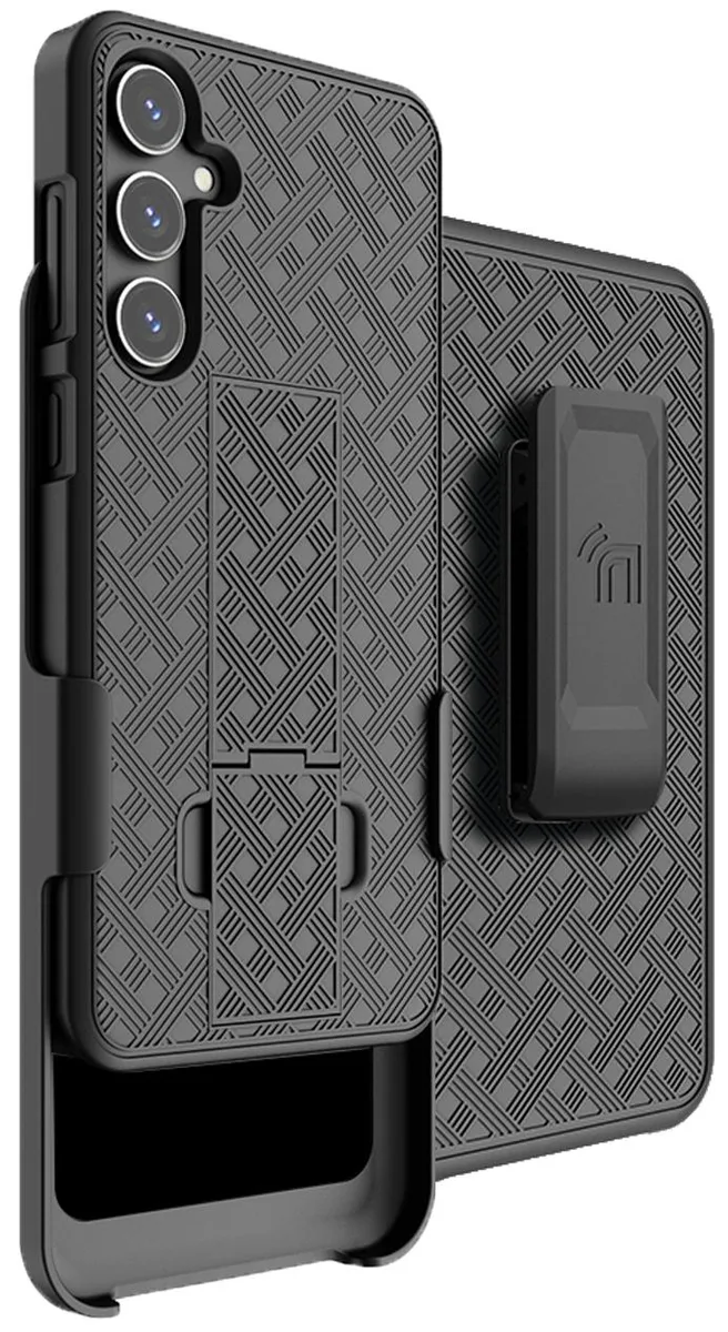 Nakedcellphone Nakedcellphone SM-S711 Samsung Galaxy S23 FE Case Belt Clip Combo Black — product photo