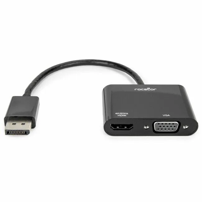 Rocstor Rocstor Y10A295-B1 DisplayPort 1.2 to HDMI & VGA Adapter 4K 60Hz — product photo