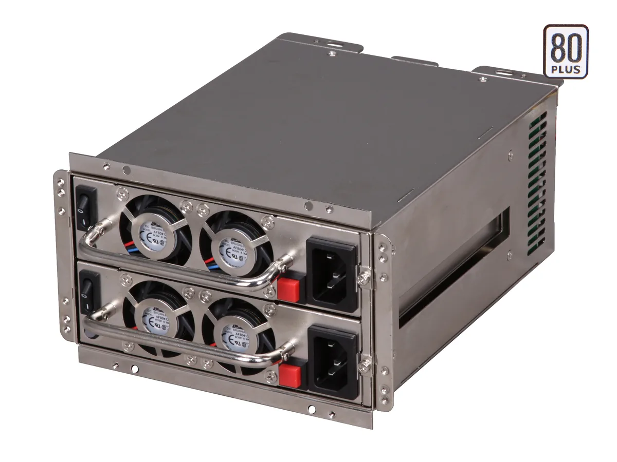 Athena Power Athena Power AP-RRP4ATX6508 2 x 500W redundant server power supply — product photo