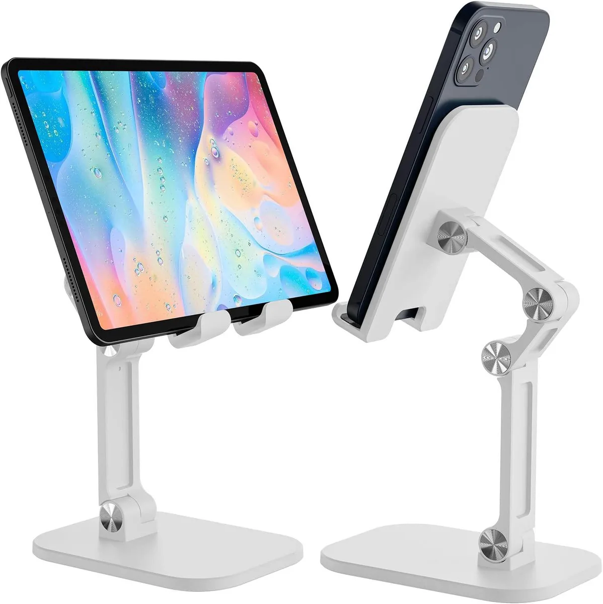 ESTONE ESTONE Upgraded PH2 Desk Stand Bigger Body Longer Arm White 4-12.9 — product photo