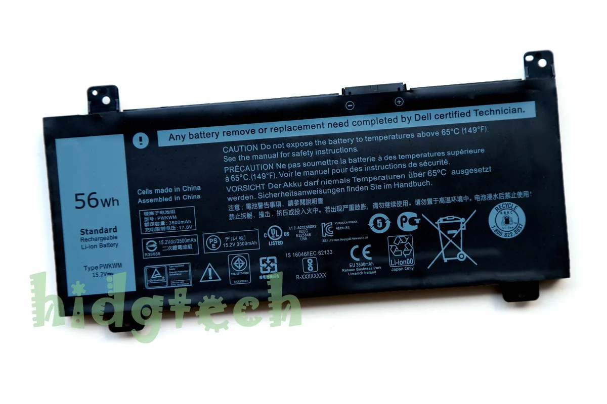 Beisite Beisite PWKWM 56Wh laptop battery for Inspiron 14-7466 7467 7000 Series 41CP5/57/81 — product photo