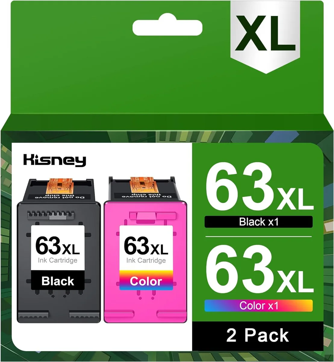 NuoTo NuoTo 63XL Ink Cartridges Black &amp; Color 2 Pack — product photo