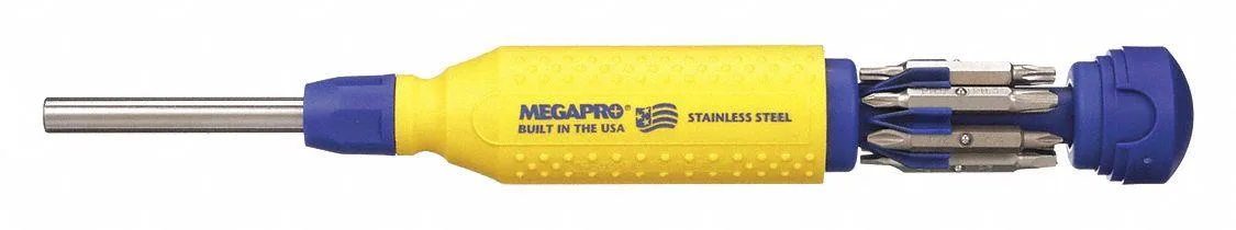 Megapro Megapro 151SS-B Multi-Bit Screwdriver 8 1/2 in 1/4 in Drive — product photo