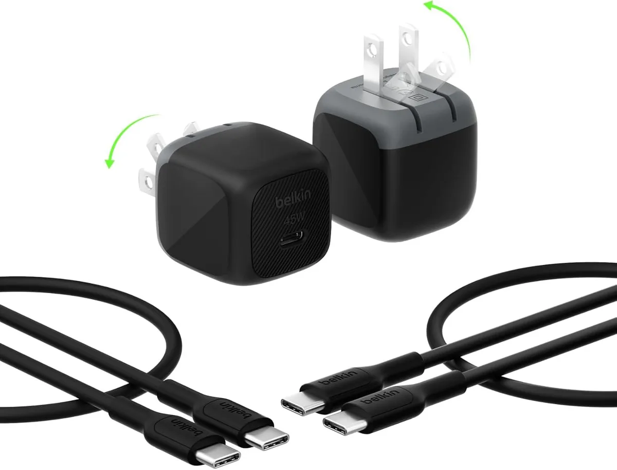 ONITOON ONITOON 45W USB-C Charger 2-Pack with Cable Black — product photo