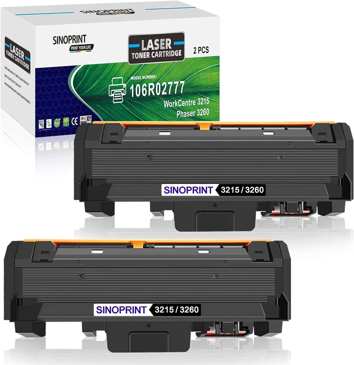 NuoTo NuoTo Compatible Toner Cartridge 106R02777 Black 2-Pack — product photo