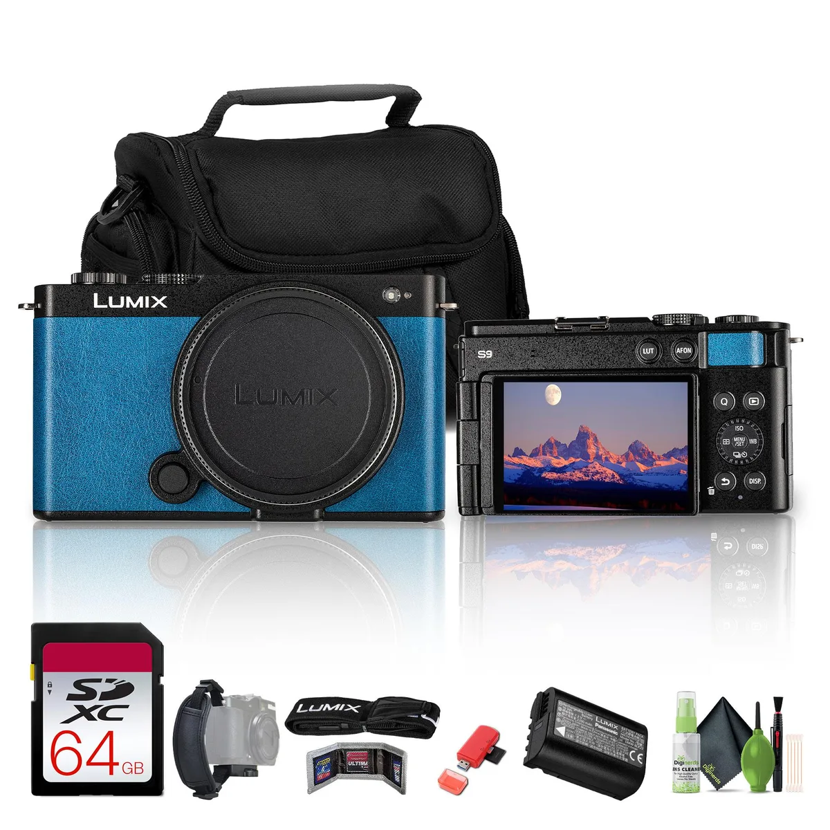 Panasonic Panasonic Lumix S9 Blue Camera Kit 64GB Card — product photo