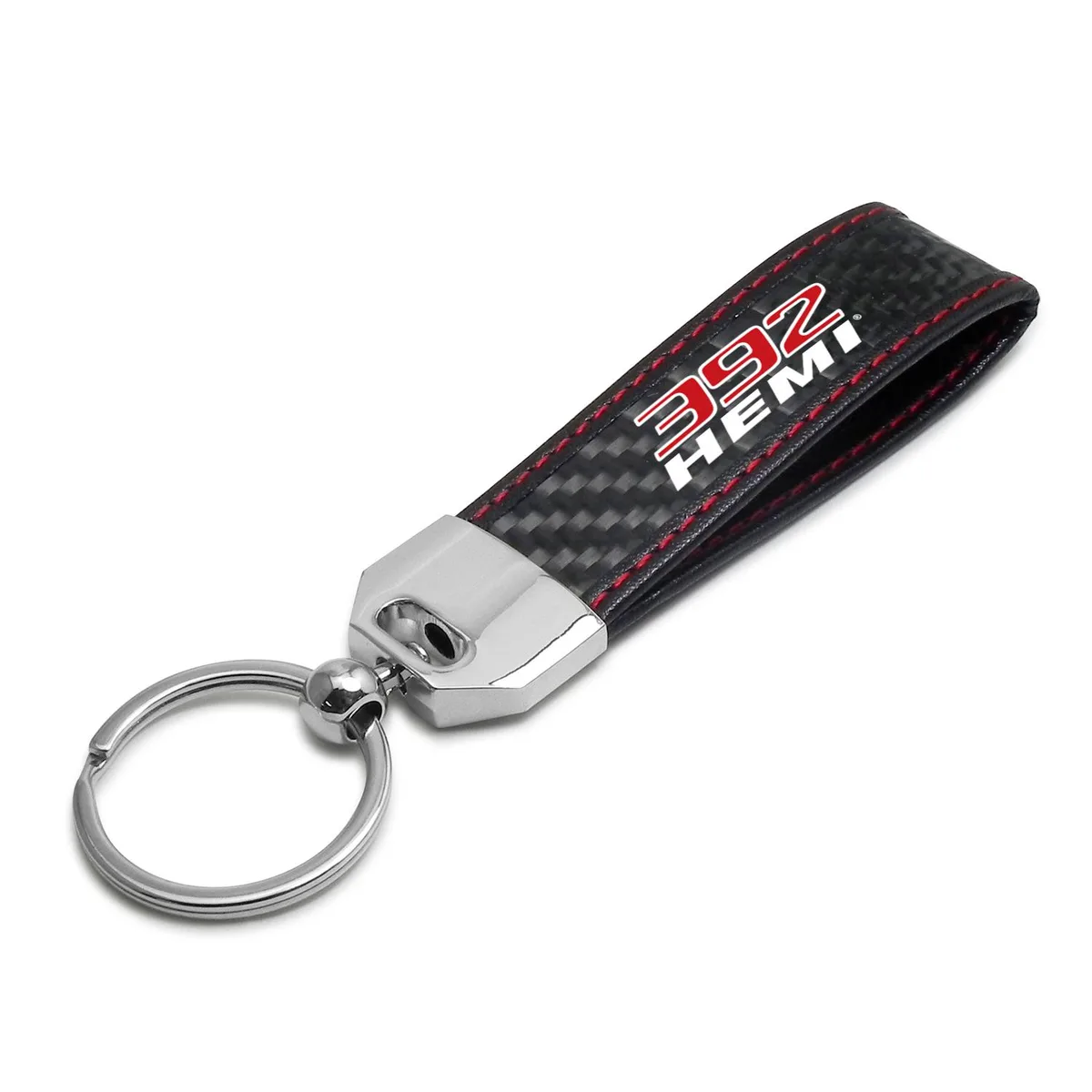 iPick Image, LLC iPick Image, LLC HEMI 392 Carbon Fiber Key Chain Red Stitching — product photo