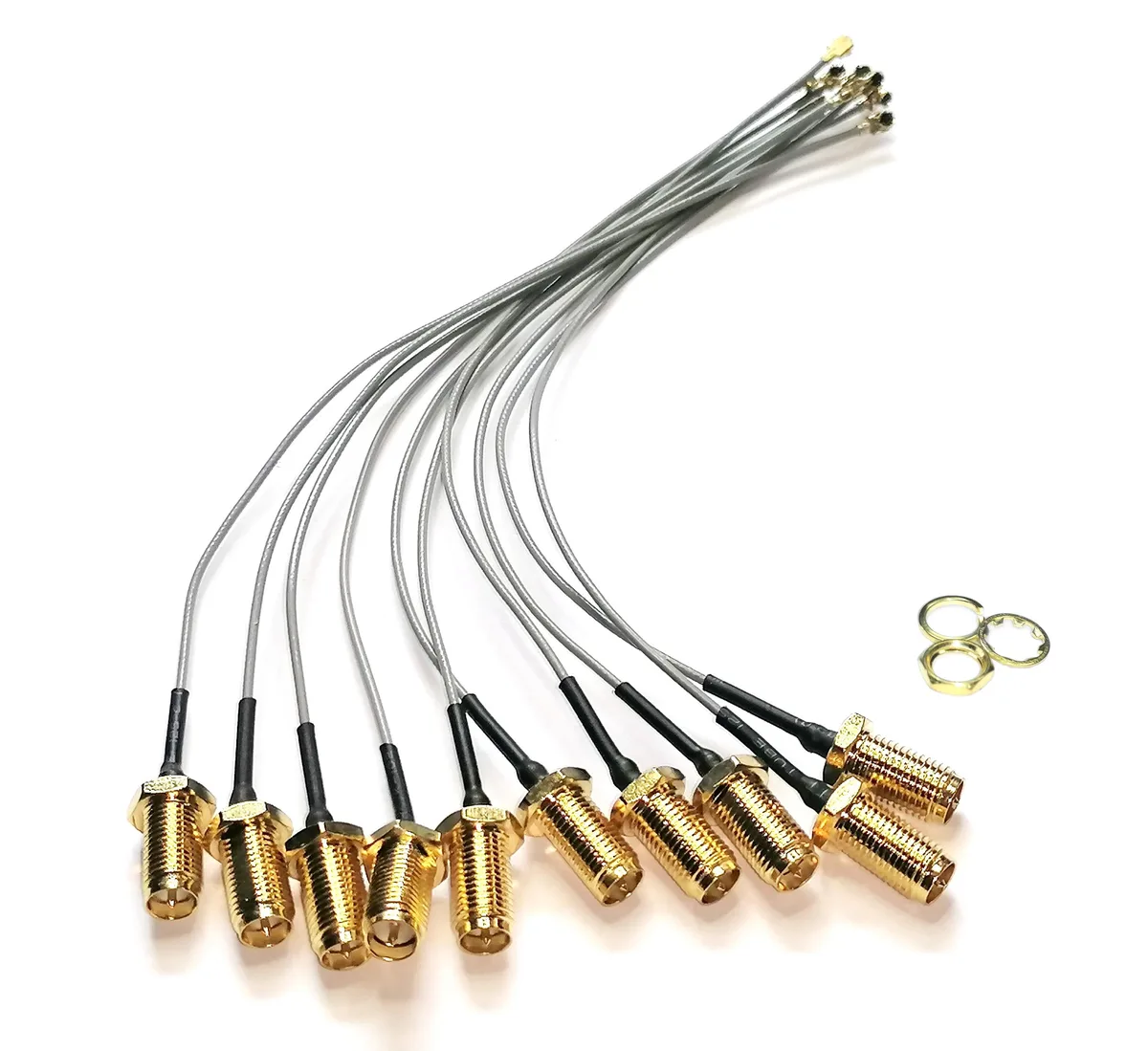 H-2 Technik H-2 Technik coaxial rf cable 10pcs 20cm RP-SMA to U.FL 50Ohm 6.0GHz — product photo