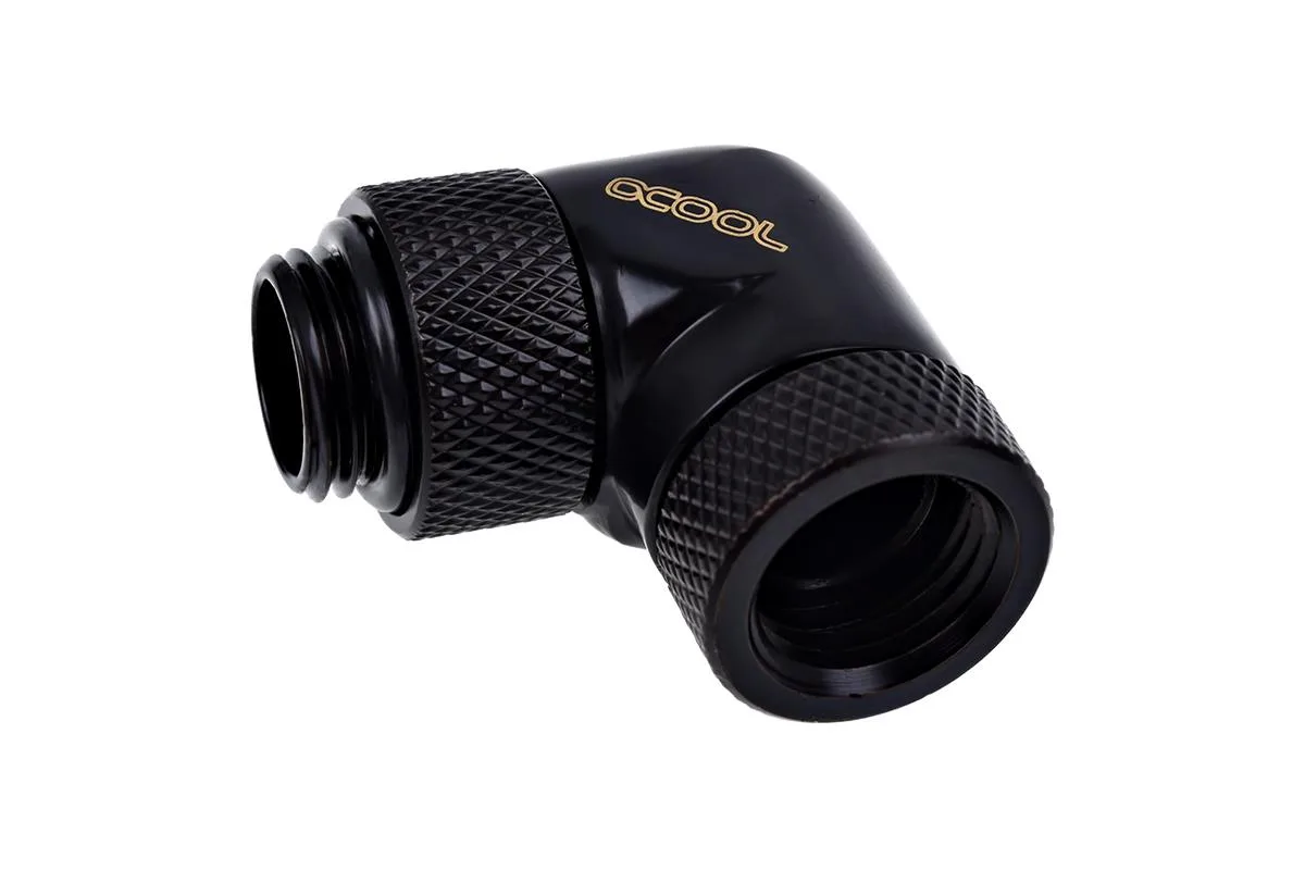 Alphacool Alphacool Eiszapfen G1/4 90° Dual Rotary L-Connector Black 17260 — product photo